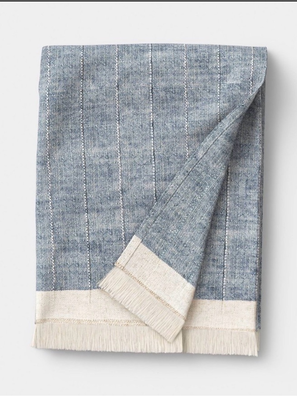 Threshold lightweight woven throw blanket Blue